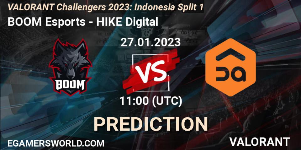 BOOM Esports - HIKE Digital: прогноз. 27.01.2023 at 11:20, VALORANT, VALORANT Challengers 2023: Indonesia Split 1
