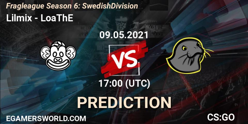 Lilmix - LoaThE: прогноз. 10.05.2021 at 17:00, Counter-Strike (CS2), Fragleague Season 6: Swedish Division