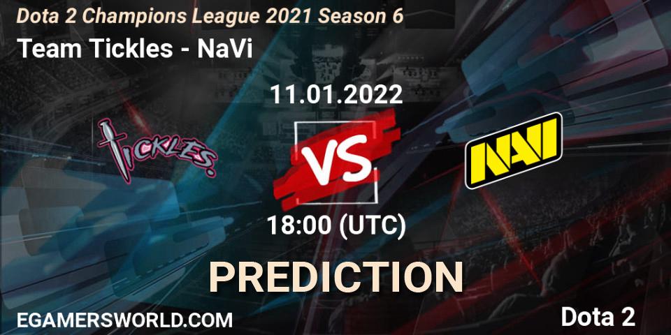 Team Tickles - NaVi: прогноз. 11.01.22, Dota 2, Dota 2 Champions League 2021 Season 6