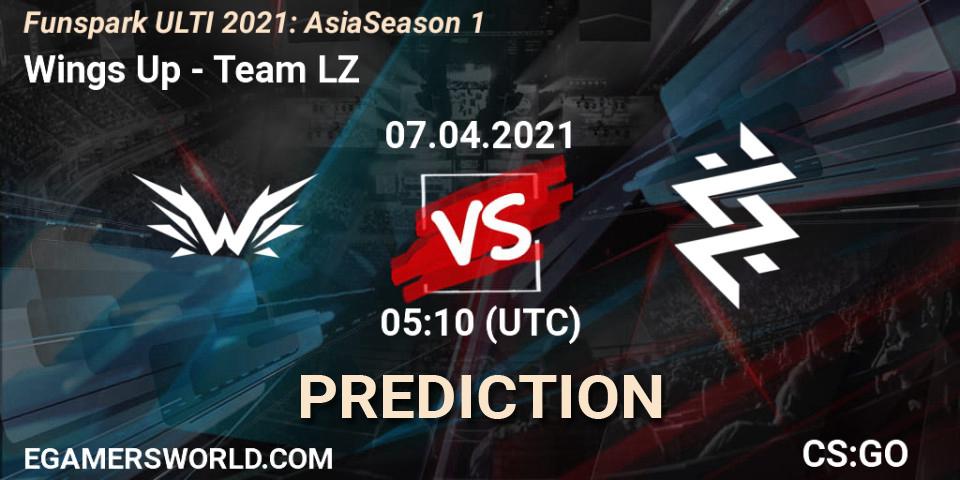 Wings Up - Team LZ: прогноз. 07.04.2021 at 05:10, Counter-Strike (CS2), Funspark ULTI 2021: Asia Season 1