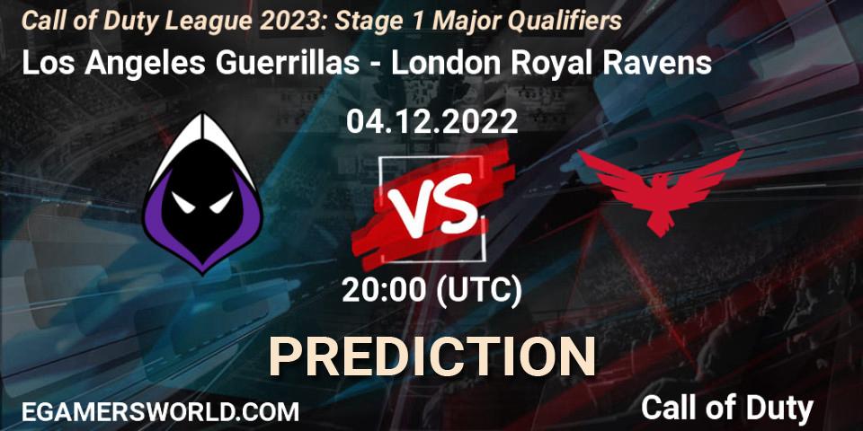 Los Angeles Guerrillas - London Royal Ravens: прогноз. 04.12.2022 at 20:00, Call of Duty, Call of Duty League 2023: Stage 1 Major Qualifiers
