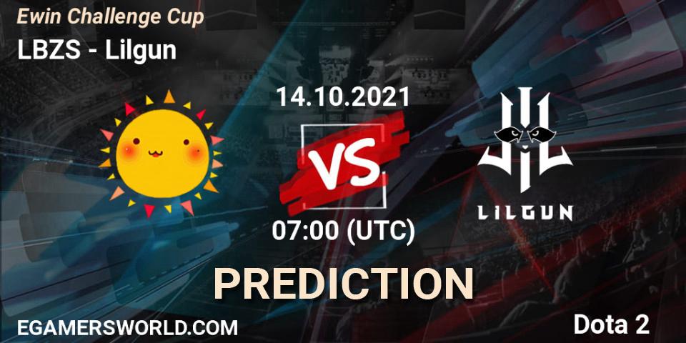 LBZS - Lilgun: прогноз. 15.10.2021 at 03:03, Dota 2, Ewin Challenge Cup