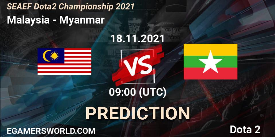 Malaysia - Myanmar: прогноз. 18.11.2021 at 09:03, Dota 2, SEAEF Dota2 Championship 2021