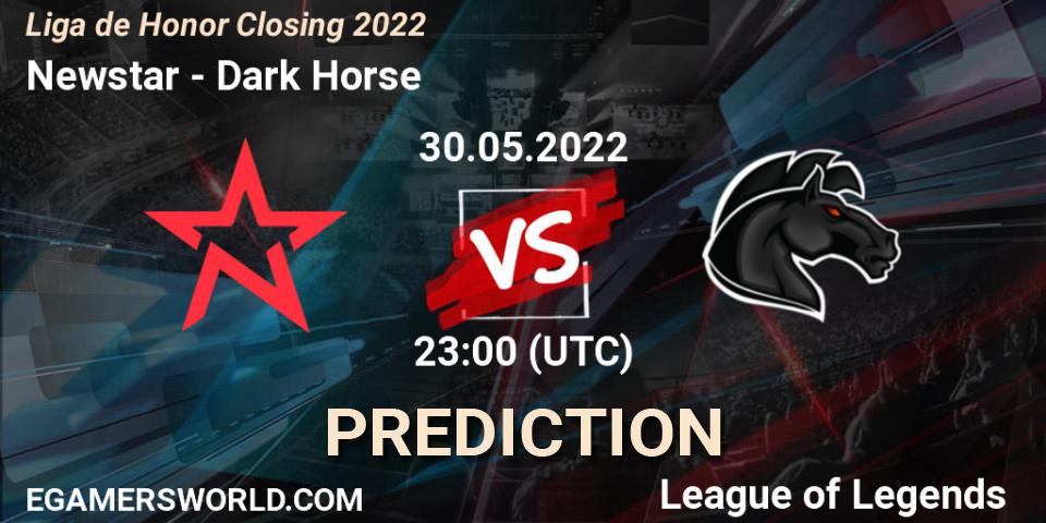 Newstar - Dark Horse: прогноз. 30.05.2022 at 23:00, LoL, Liga de Honor Closing 2022