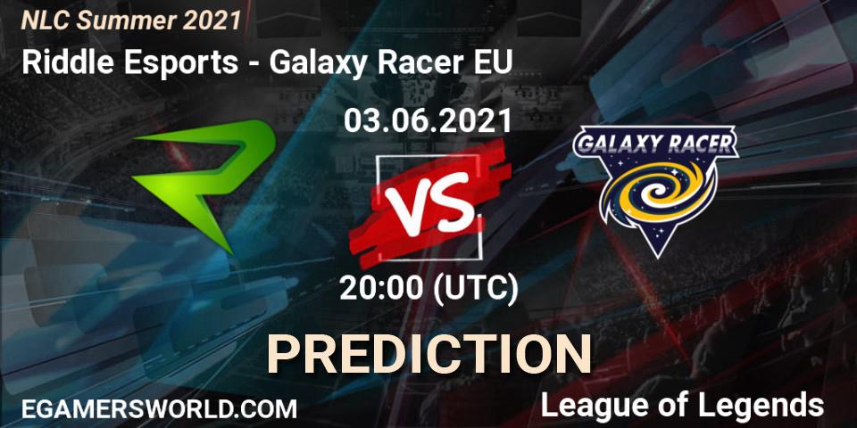 Riddle Esports - Galaxy Racer EU: прогноз. 03.06.2021 at 20:00, LoL, NLC Summer 2021