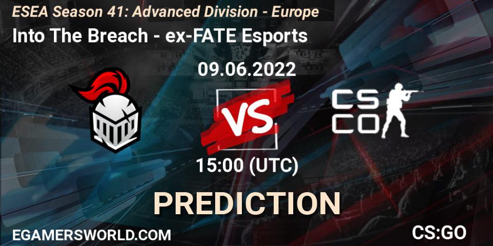 Into The Breach - ex-FATE Esports: прогноз. 09.06.2022 at 15:00, Counter-Strike (CS2), ESEA Season 41: Advanced Division - Europe