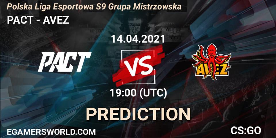 PACT - AVEZ: прогноз. 14.04.21, CS2 (CS:GO), Polska Liga Esportowa S9 Grupa Mistrzowska