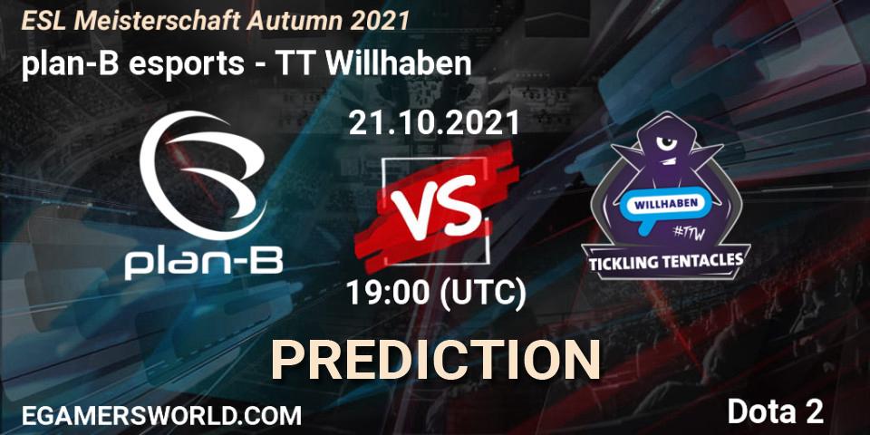 plan-B esports - TT Willhaben: прогноз. 21.10.2021 at 19:00, Dota 2, ESL Meisterschaft Autumn 2021