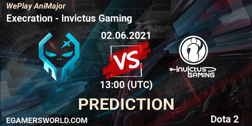 Execration - Invictus Gaming: прогноз. 02.06.2021 at 14:01, Dota 2, WePlay AniMajor 2021