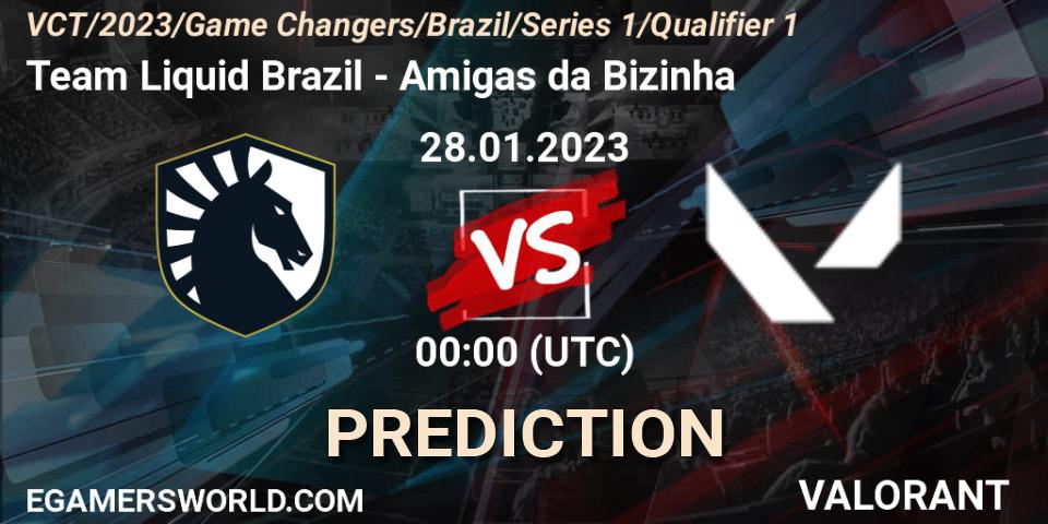 Team Liquid Brazil - Amigas da Bizinha: прогноз. 27.01.2023 at 21:00, VALORANT, VCT 2023: Game Changers Brazil Series 1 - Qualifier 1