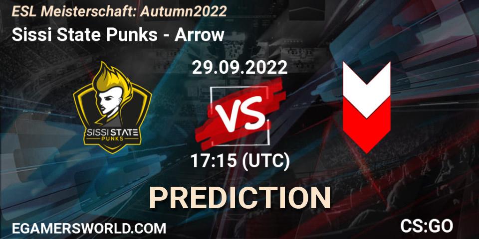 Sissi State Punks - Arrow: прогноз. 29.09.2022 at 17:15, Counter-Strike (CS2), ESL Meisterschaft: Autumn 2022