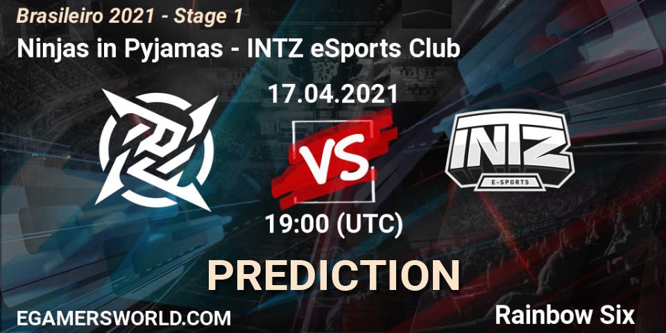 Ninjas in Pyjamas - INTZ eSports Club: прогноз. 17.04.2021 at 19:00, Rainbow Six, Brasileirão 2021 - Stage 1