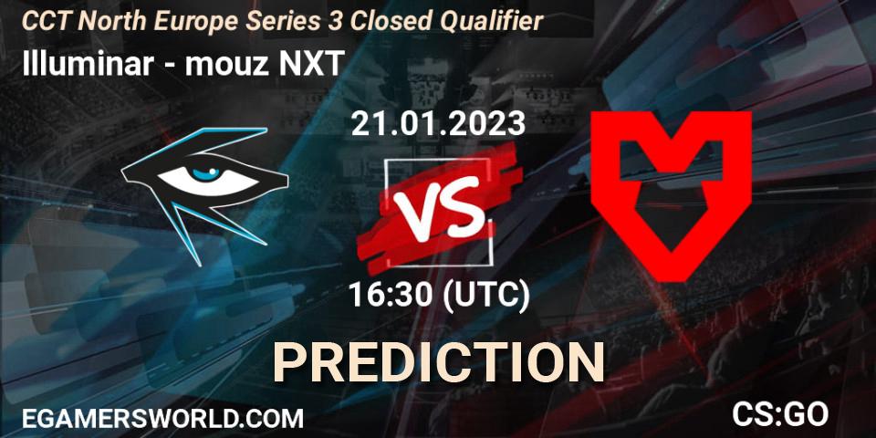 Illuminar - mouz NXT: прогноз. 21.01.2023 at 16:30, Counter-Strike (CS2), CCT North Europe Series 3 Closed Qualifier