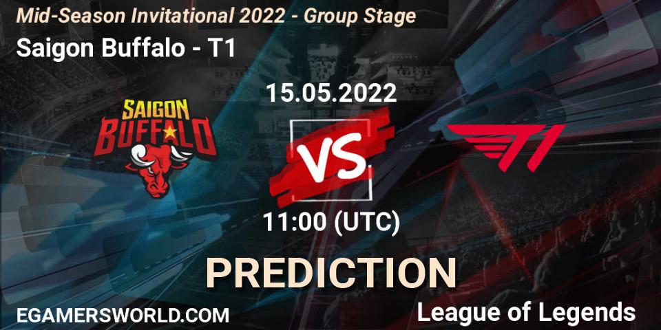 Saigon Buffalo - T1: прогноз. 15.05.2022 at 11:00, LoL, Mid-Season Invitational 2022 - Group Stage