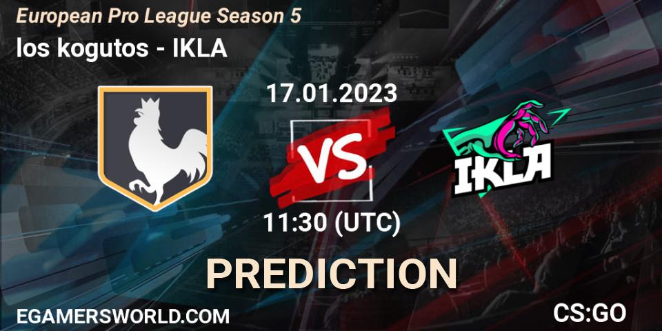 los kogutos - IKLA: прогноз. 17.01.23, CS2 (CS:GO), European Pro League Season 5