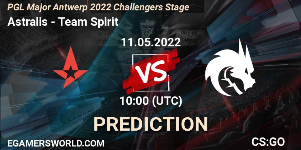 Astralis - Team Spirit: прогноз. 11.05.22, CS2 (CS:GO), PGL Major Antwerp 2022 Challengers Stage