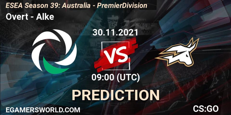 Overt - Alke: прогноз. 30.11.21, CS2 (CS:GO), ESEA Season 39: Australia - Premier Division