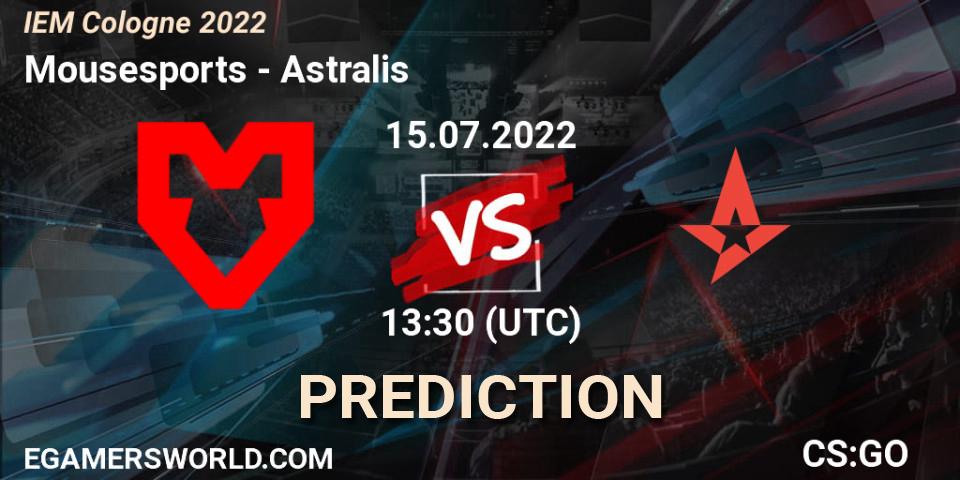 Mousesports - Astralis: прогноз. 15.07.22, CS2 (CS:GO), IEM Cologne 2022