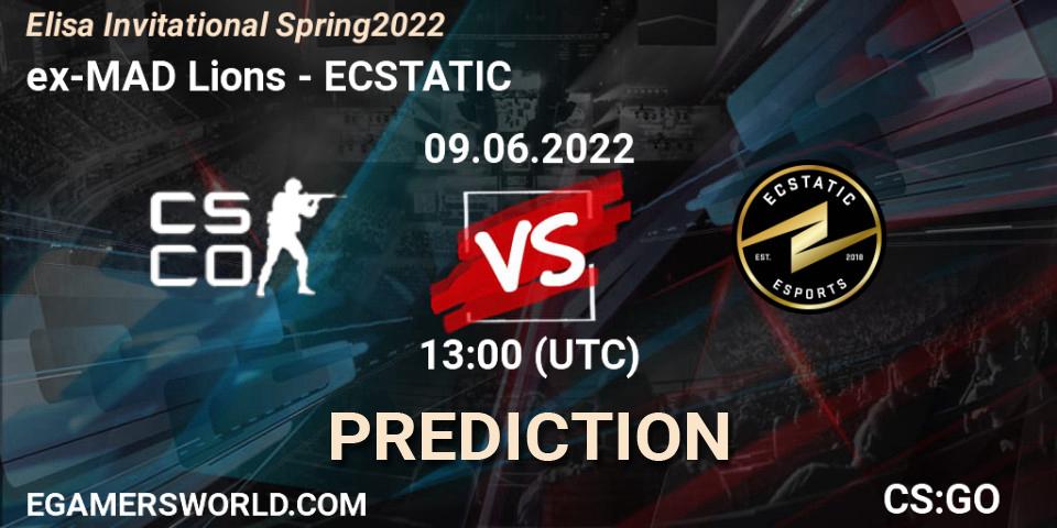 ex-MAD Lions - ECSTATIC: прогноз. 09.06.2022 at 13:00, Counter-Strike (CS2), Elisa Invitational Spring 2022