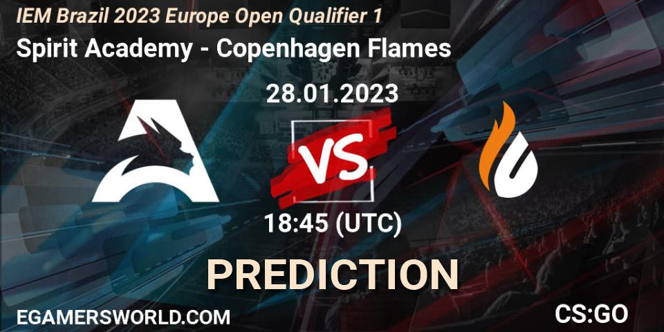 Spirit Academy - Copenhagen Flames: прогноз. 28.01.23, CS2 (CS:GO), IEM Brazil Rio 2023 Europe Open Qualifier 1