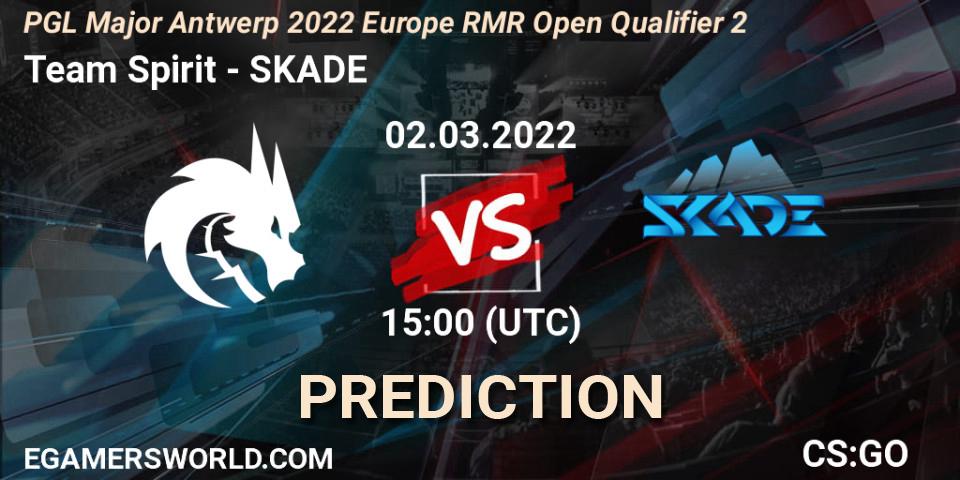 Team Spirit - SKADE: прогноз. 02.03.2022 at 15:30, Counter-Strike (CS2), PGL Major Antwerp 2022 Europe RMR Open Qualifier 2