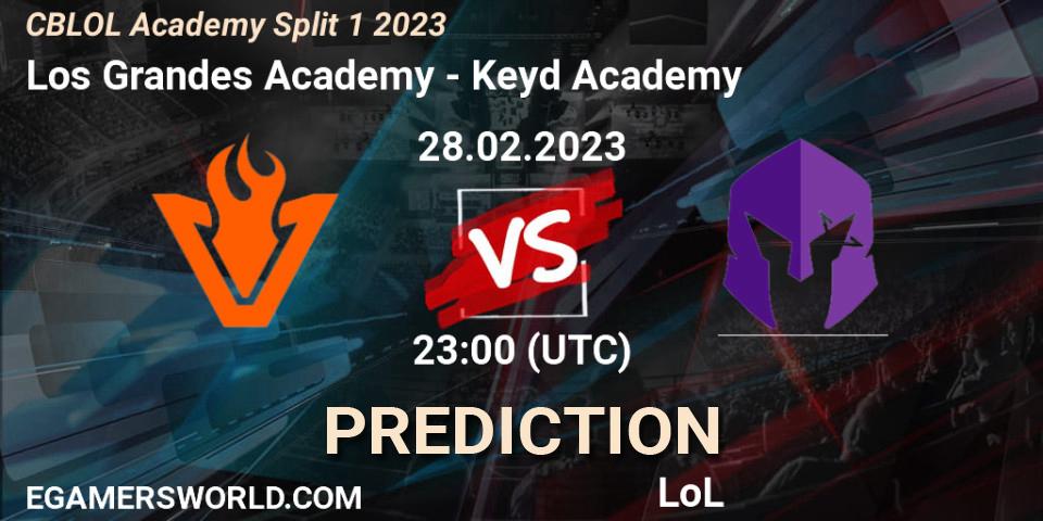 Los Grandes Academy - Keyd Academy: прогноз. 28.02.2023 at 23:00, LoL, CBLOL Academy Split 1 2023