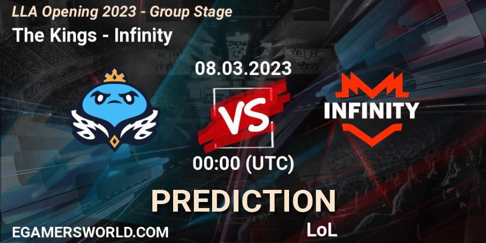 The Kings - Infinity: прогноз. 08.03.23, LoL, LLA Opening 2023 - Group Stage
