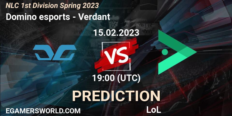 Domino esports - Verdant: прогноз. 15.02.23, LoL, NLC 1st Division Spring 2023