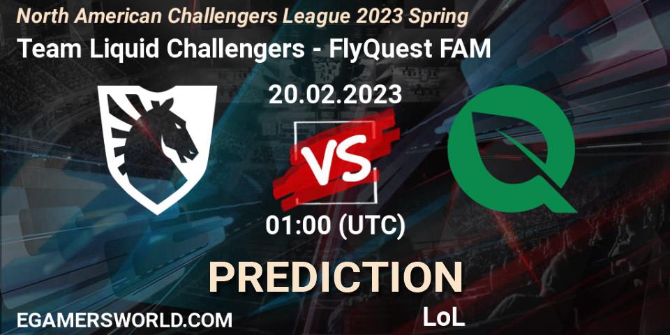 Team Liquid Challengers - FlyQuest FAM: прогноз. 20.02.23, LoL, NACL 2023 Spring - Group Stage