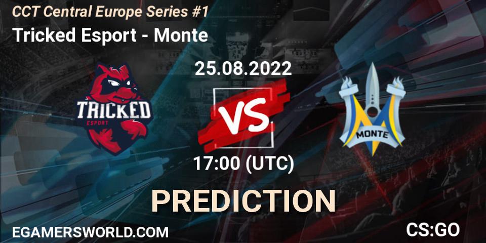 Tricked Esport - Monte: прогноз. 25.08.2022 at 17:30, Counter-Strike (CS2), CCT Central Europe Series #1