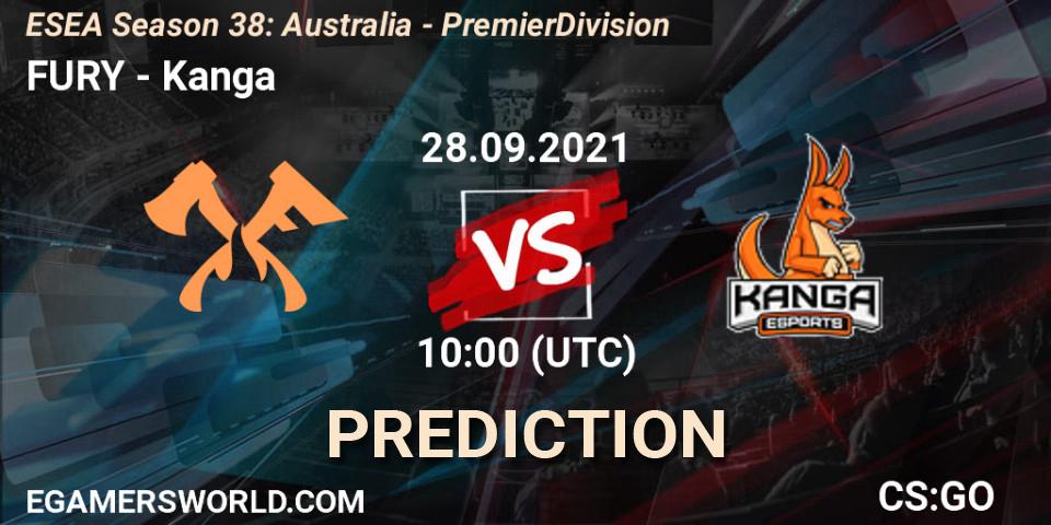 FURY - Kanga: прогноз. 28.09.21, CS2 (CS:GO), ESEA Season 38: Australia - Premier Division