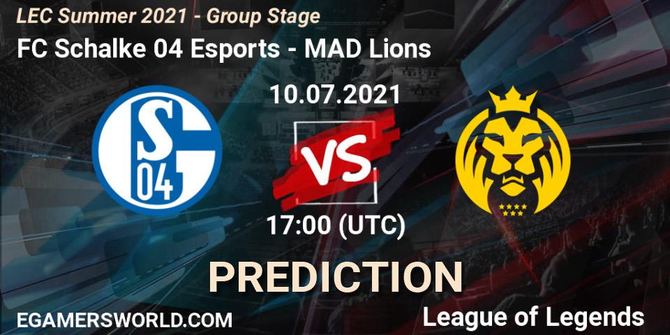 FC Schalke 04 Esports - MAD Lions: прогноз. 19.06.2021 at 17:00, LoL, LEC Summer 2021 - Group Stage