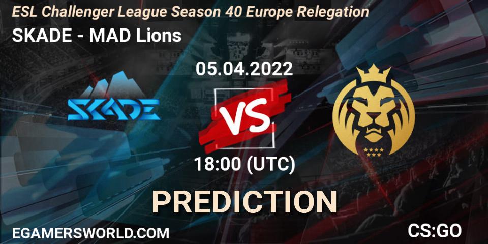 SKADE - MAD Lions: прогноз. 05.04.22, CS2 (CS:GO), ESL Challenger League Season 40 Europe Relegation