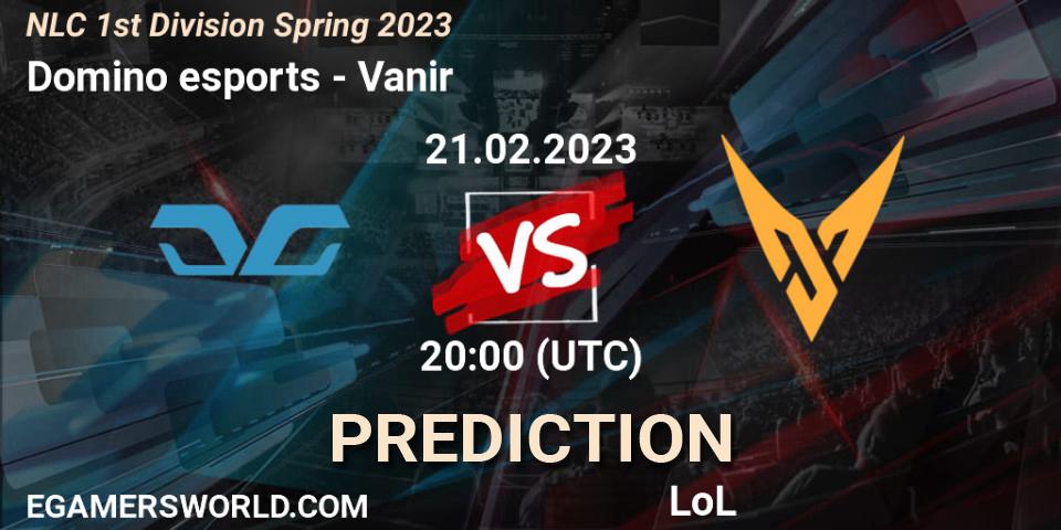 Domino esports - Vanir: прогноз. 21.02.23, LoL, NLC 1st Division Spring 2023
