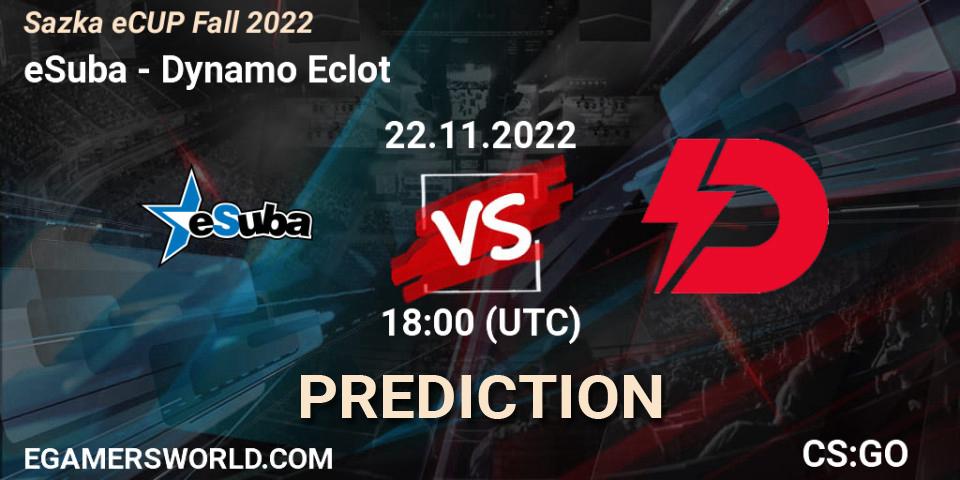 eSuba - Dynamo Eclot: прогноз. 22.11.2022 at 17:20, Counter-Strike (CS2), Sazka eCUP Winter 2022