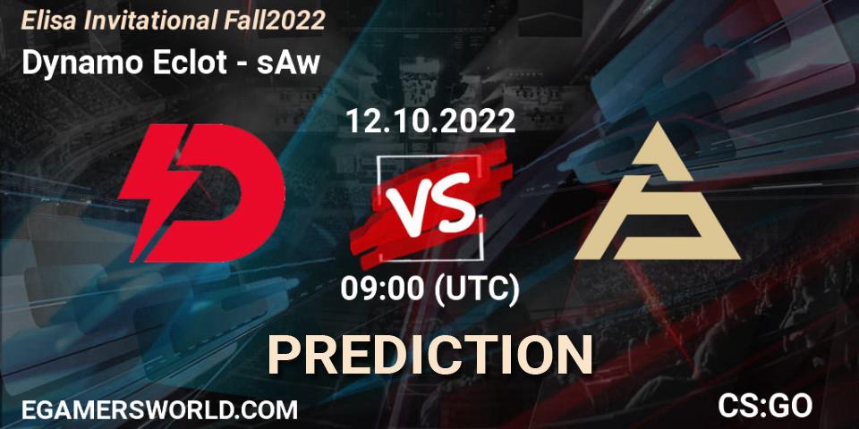 Dynamo Eclot - sAw: прогноз. 12.10.2022 at 09:00, Counter-Strike (CS2), Elisa Invitational Fall 2022