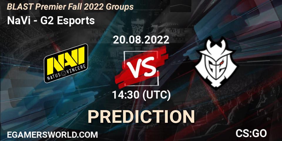 NaVi - G2 Esports: прогноз. 20.08.2022 at 15:00, Counter-Strike (CS2), BLAST Premier Fall 2022 Groups