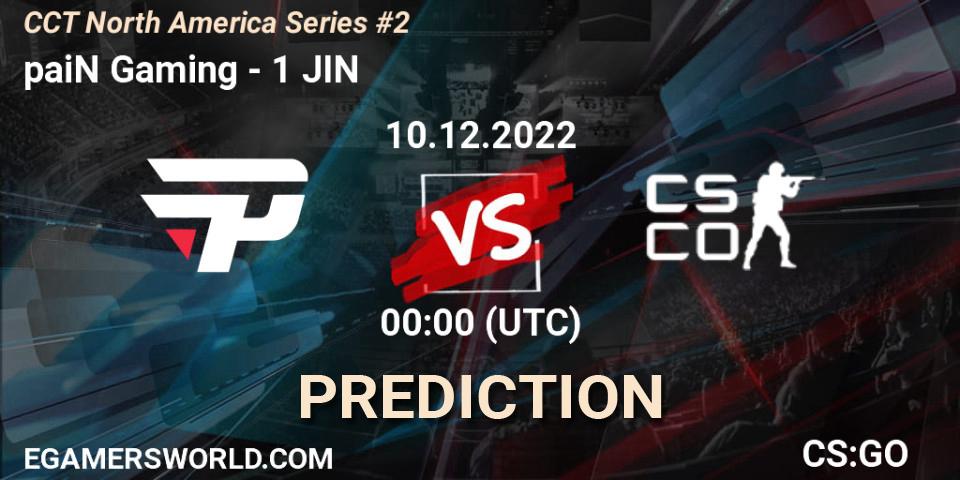 paiN Gaming - 1 JIN: прогноз. 10.12.22, CS2 (CS:GO), CCT North America Series #2