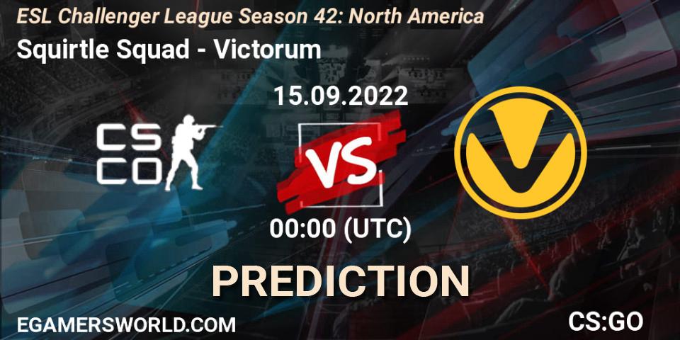 Squirtle Squad - Victorum: прогноз. 20.09.2022 at 02:00, Counter-Strike (CS2), ESL Challenger League Season 42: North America
