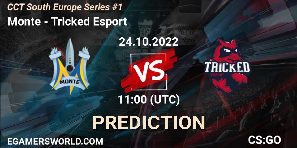 Monte - Tricked Esport: прогноз. 24.10.2022 at 11:00, Counter-Strike (CS2), CCT South Europe Series #1