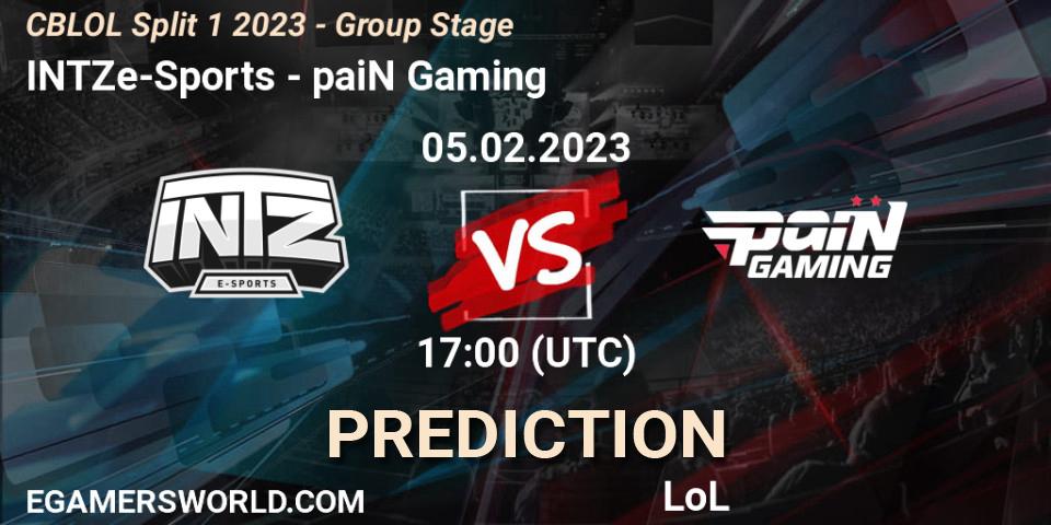 INTZ e-Sports - paiN Gaming: прогноз. 05.02.23, LoL, CBLOL Split 1 2023 - Group Stage