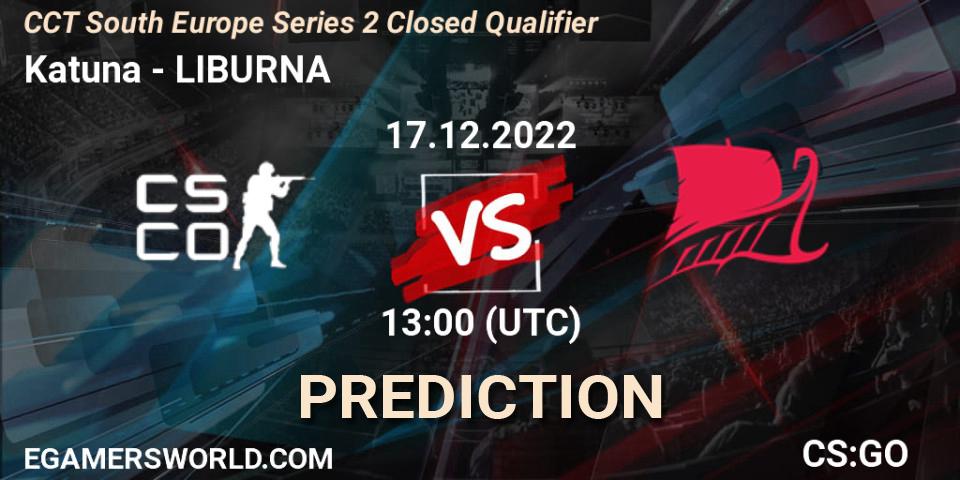 Katuna - LIBURNA: прогноз. 17.12.2022 at 13:00, Counter-Strike (CS2), CCT South Europe Series 2 Closed Qualifier