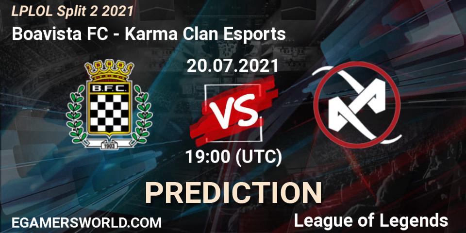 Boavista FC - Karma Clan Esports: прогноз. 20.07.2021 at 19:00, LoL, LPLOL Split 2 2021