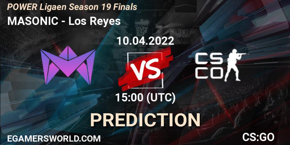 MASONIC - Los Reyes: прогноз. 10.04.2022 at 11:00, Counter-Strike (CS2), POWER Ligaen Season 19 Finals