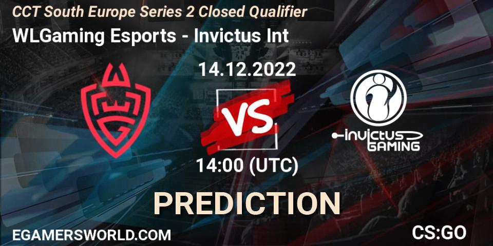 WLGaming Esports - Invictus Int: прогноз. 14.12.22, CS2 (CS:GO), CCT South Europe Series 2 Closed Qualifier