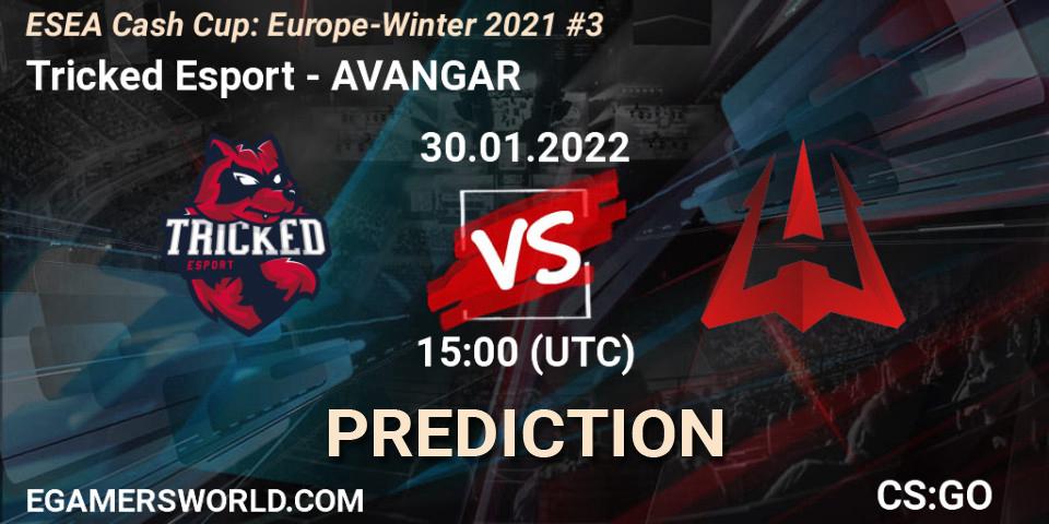 Tricked Esport - AVANGAR: прогноз. 30.01.2022 at 15:00, Counter-Strike (CS2), ESEA Cash Cup: Europe - Winter 2021 #3