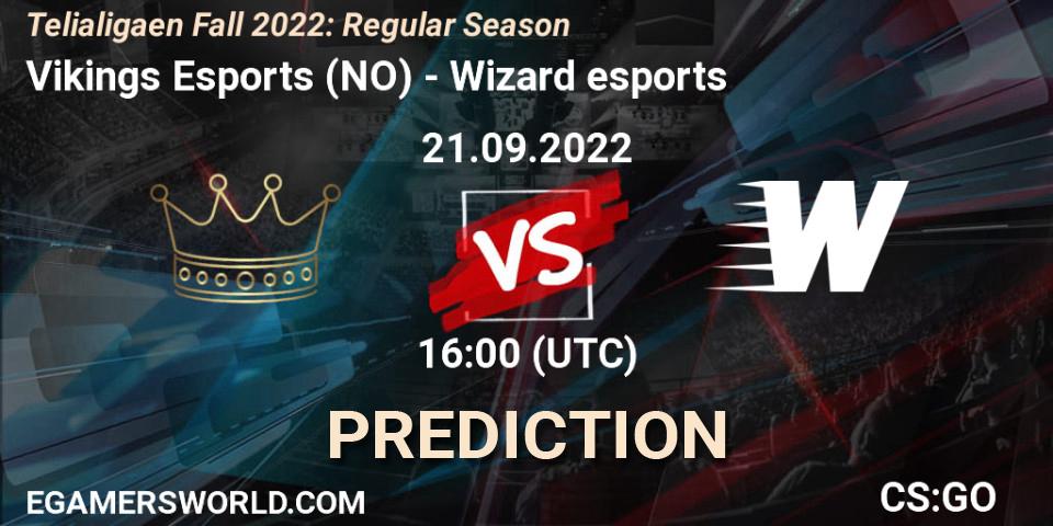 Vikings Esports - Wizard esports: прогноз. 21.09.22, CS2 (CS:GO), Telialigaen Fall 2022: Regular Season