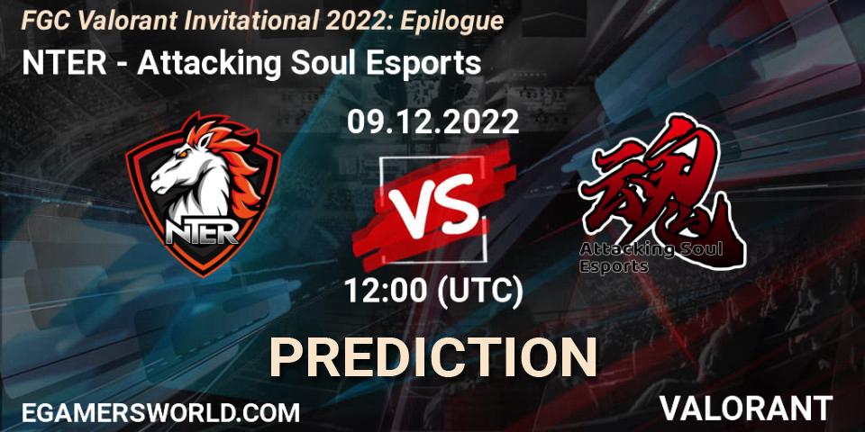 NTER - Attacking Soul Esports: прогноз. 09.12.22, VALORANT, FGC Valorant Invitational 2022: Epilogue