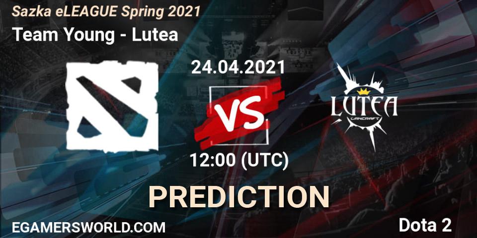Team Young - Lutea: прогноз. 24.04.2021 at 12:00, Dota 2, Sazka eLEAGUE Spring 2021