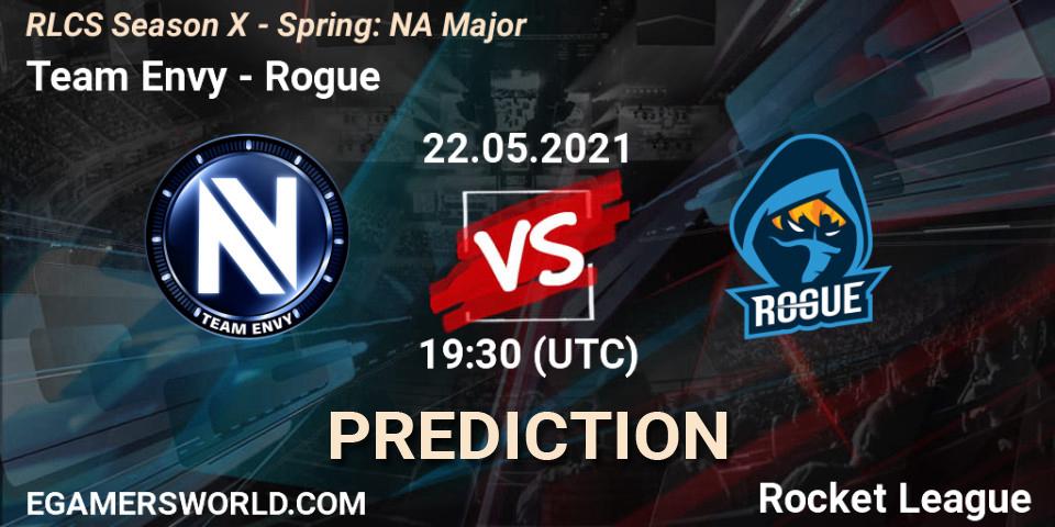 Team Envy - Rogue: прогноз. 22.05.2021 at 19:30, Rocket League, RLCS Season X - Spring: NA Major